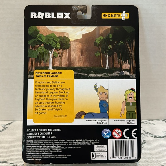 Roblox Neverland Lagoon Tales of Feydorf Figures Toys w Code Friedrich & Delilah - Picture 2 of 2